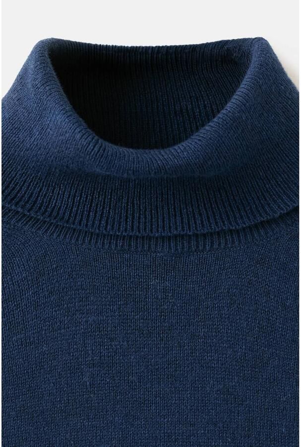 Mango Kids katoenen coltrui donkerblauw - Foto 2