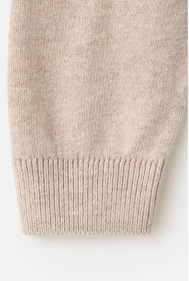 Mango Kids katoenen gebreid vest beige - Foto 2