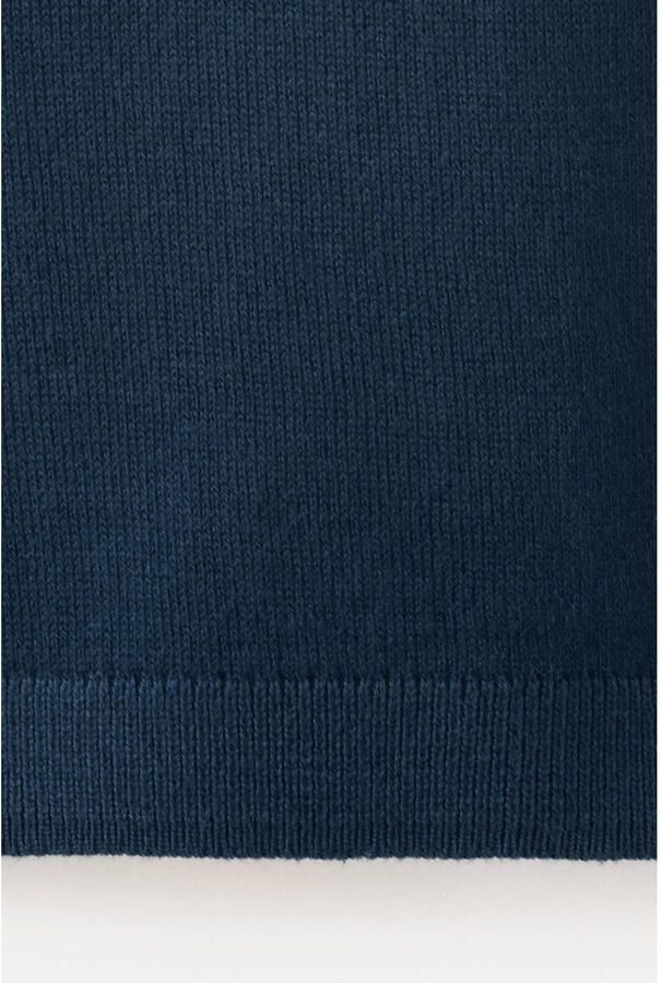 Mango Kids katoenen gebreide trui marineblauw - Foto 2