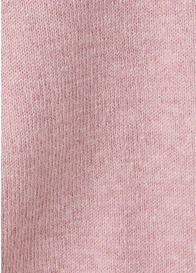 Mango Kids katoenen gebreide trui met ruches roze - Foto 3
