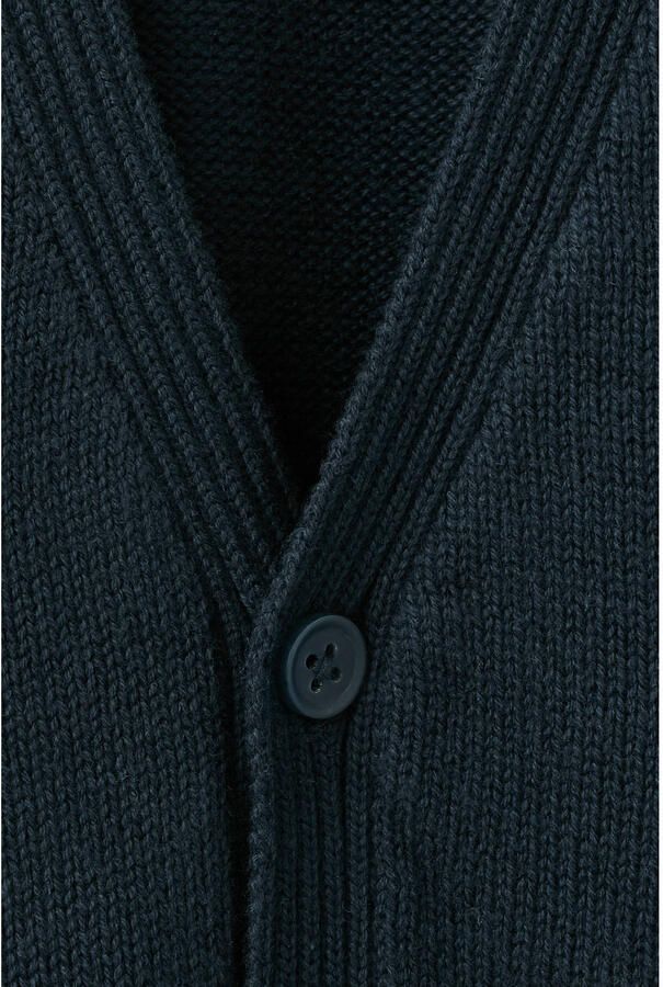 Mango Kids katoenen gebreide vest marineblauw - Foto 2