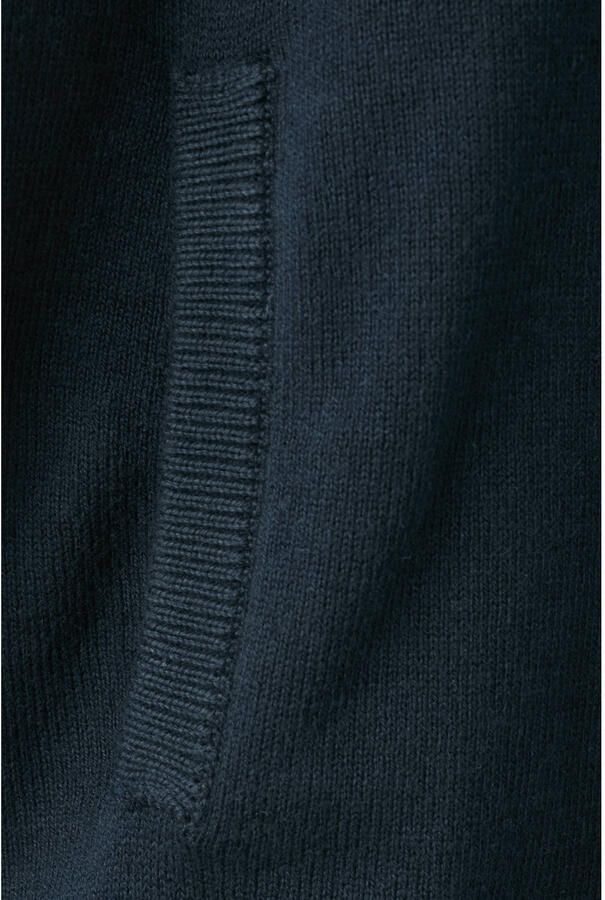 Mango Kids katoenen gebreide vest marineblauw - Foto 2