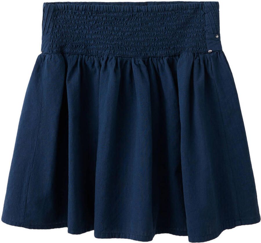 Mango Kids korte A-lijn rok met studs marineblauw - Foto 2