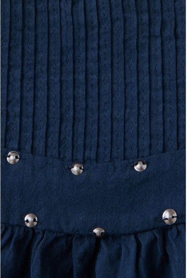 Mango Kids korte A-lijn rok met studs marineblauw - Foto 3