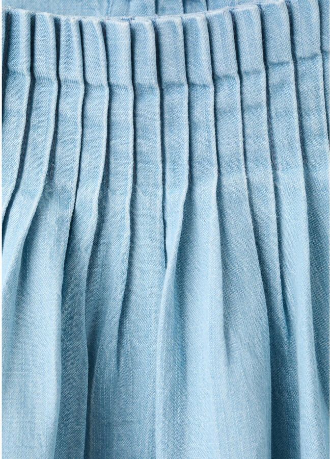 Mango Kids korte jurk light blue denim - Foto 2