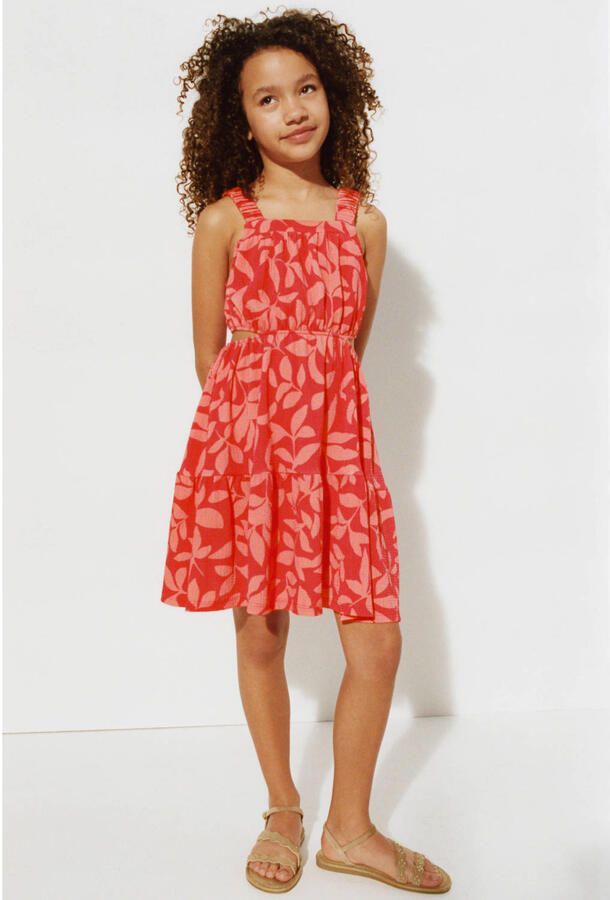 Mango Kids korte jurk rood