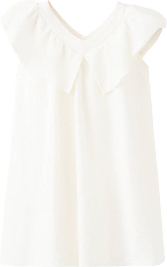 Mango Kids korte jurk wit - Foto 3