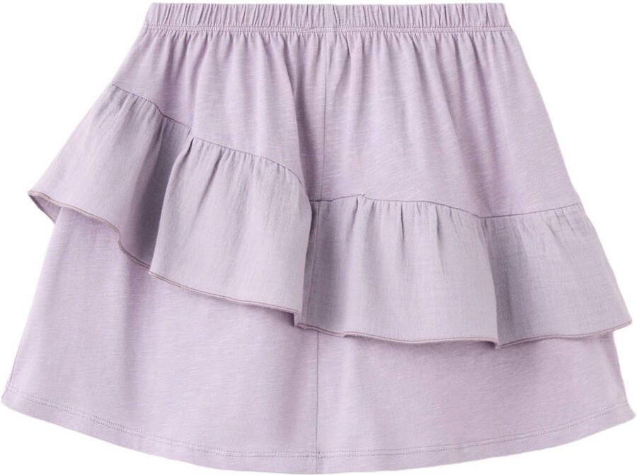 Mango Kids korte rok met ruches lila - Foto 2