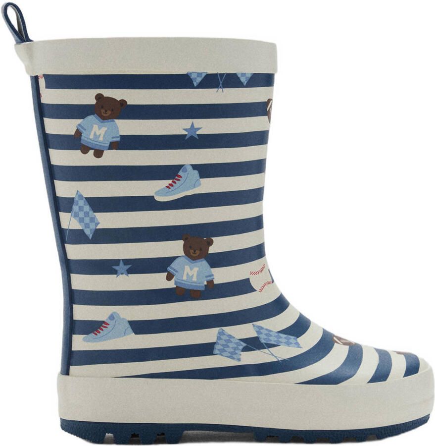 Mango Kids laarzen blauw wit