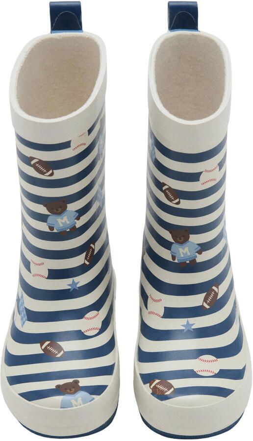 Mango Kids laarzen blauw wit - Foto 3