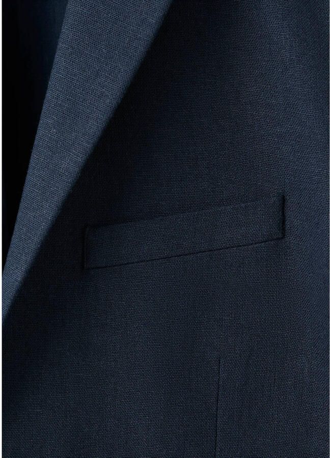 Mango Kids linnen colbert donkerblauw - Foto 3