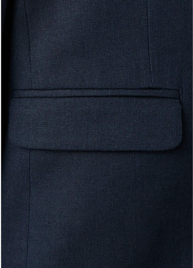 Mango Kids linnen colbert donkerblauw - Foto 2