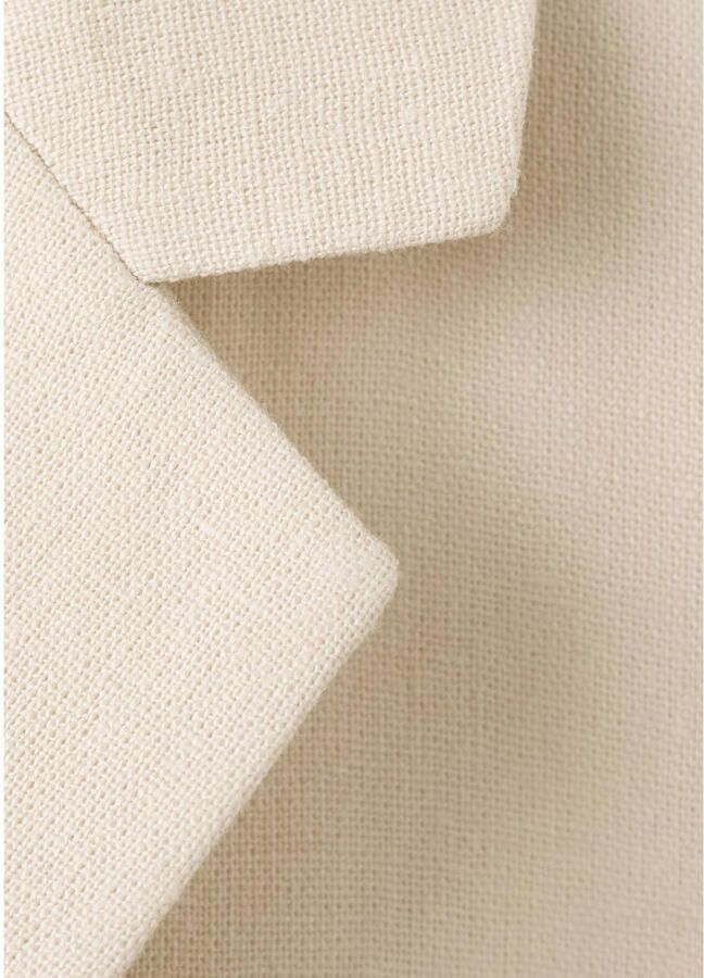 Mango Kids linnen colbert ecru - Foto 2