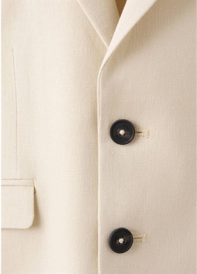 Mango Kids linnen colbert ecru - Foto 3
