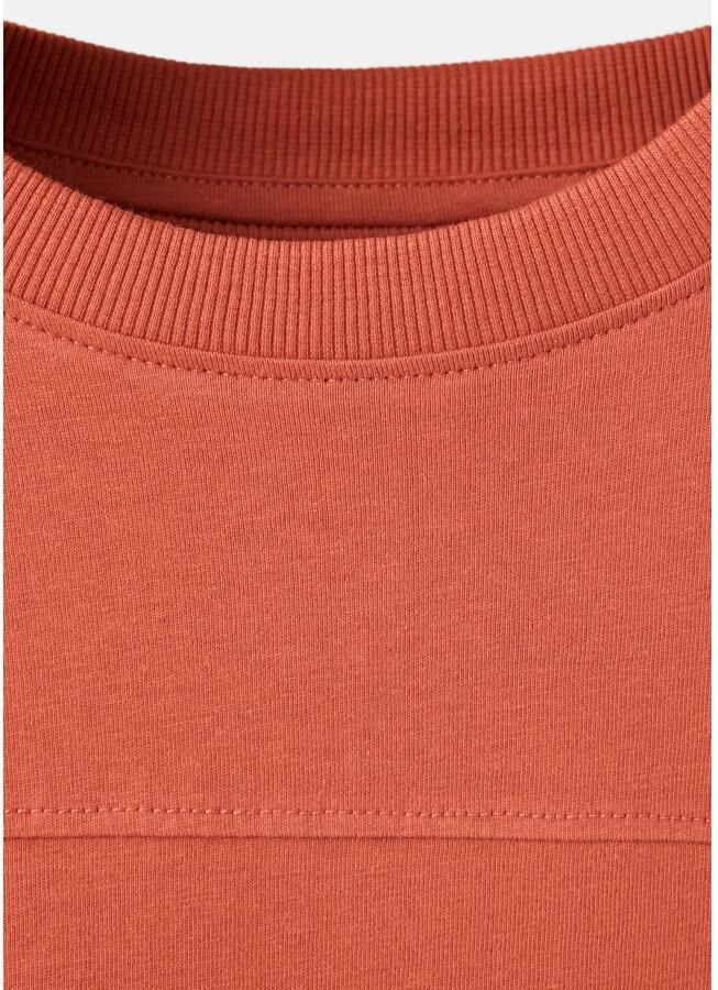 Mango Kids longsleeve met backprint oranje Jongens Katoen Ronde hals - Foto 2
