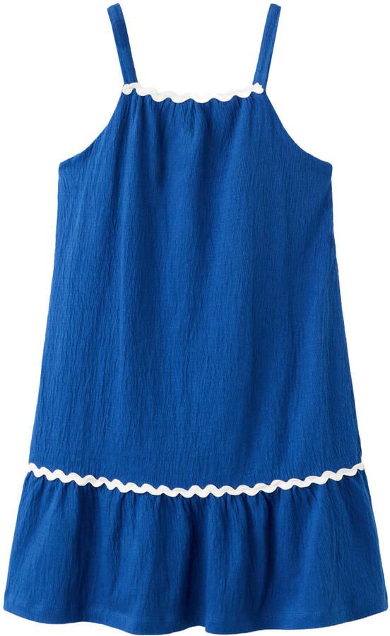Mango Kids midi jurk blauw