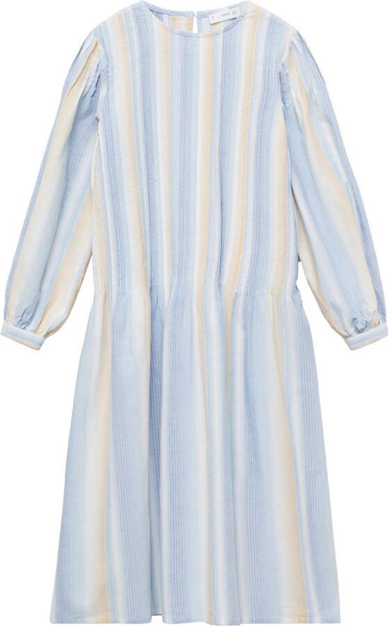 Mango Kids midi jurk lichtblauw