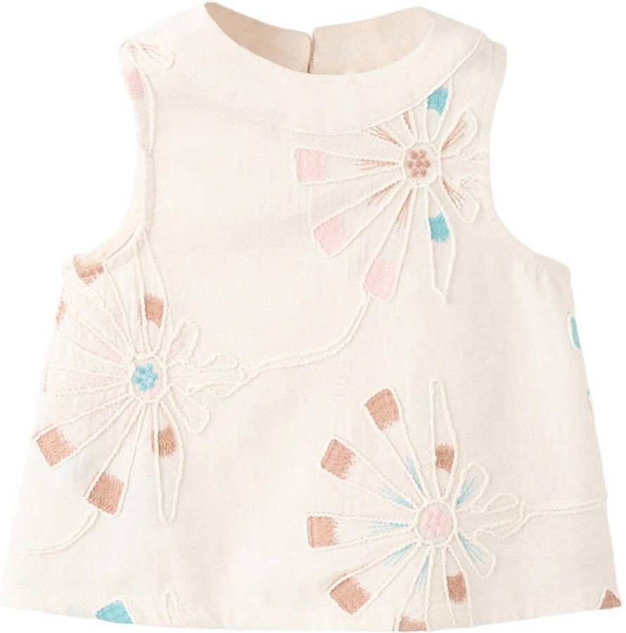Mango Kids mouwloze top beige