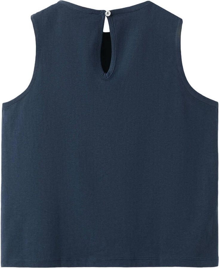 Mango Kids mouwloze top donkerblauw - Foto 2