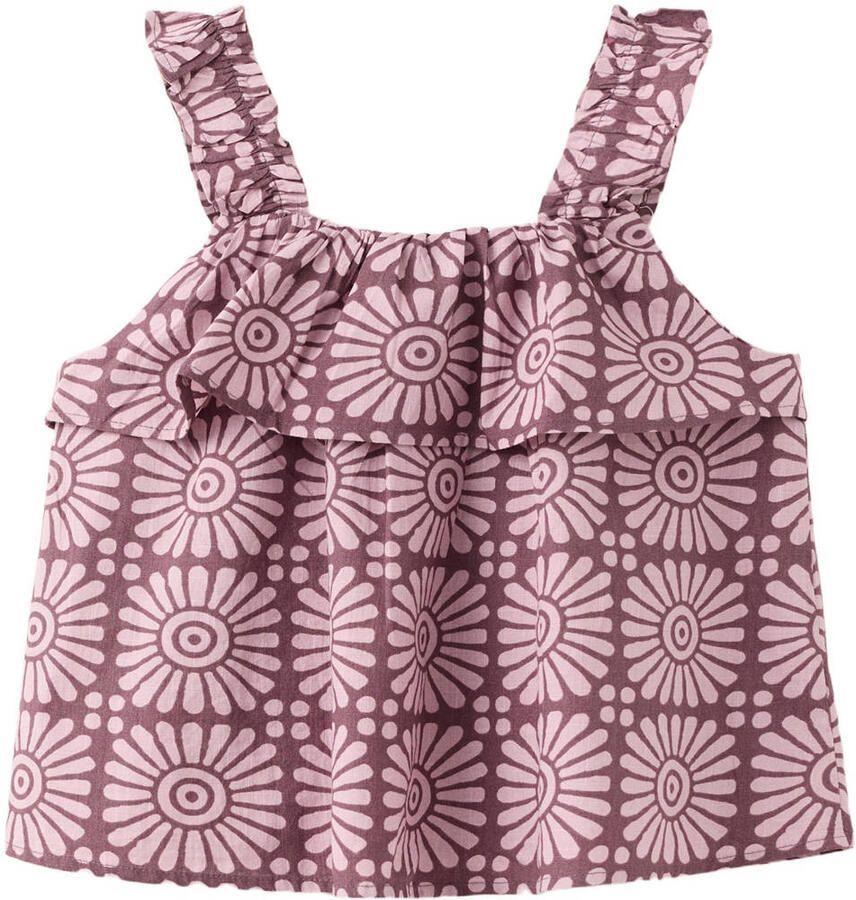 Mango Kids mouwloze top paars - Foto 2