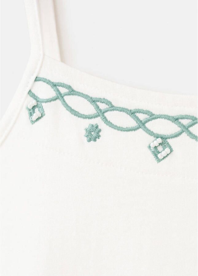 Mango Kids mouwloze top wit - Foto 3