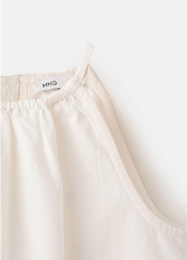 Mango Kids mouwloze top wit - Foto 2