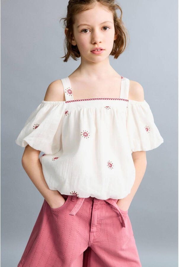 Mango Kids off shoulder top wit