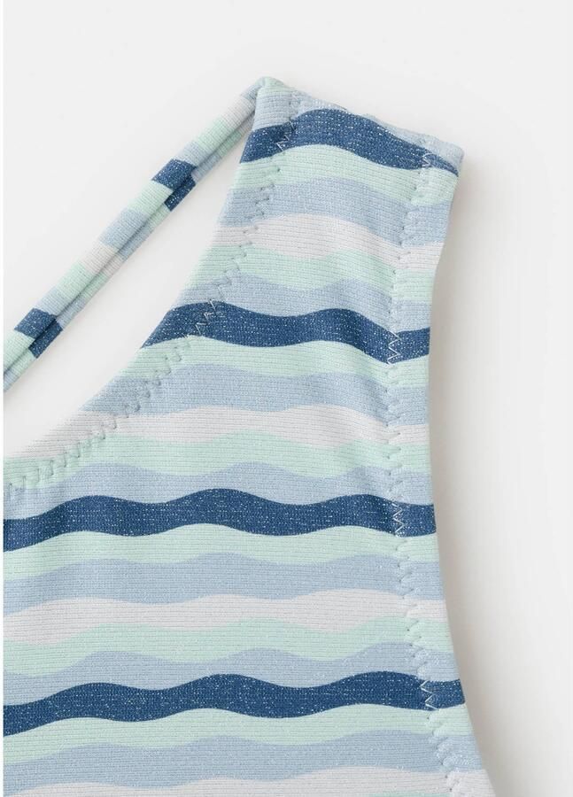 Mango Kids one shoulder badpak blauw - Foto 3