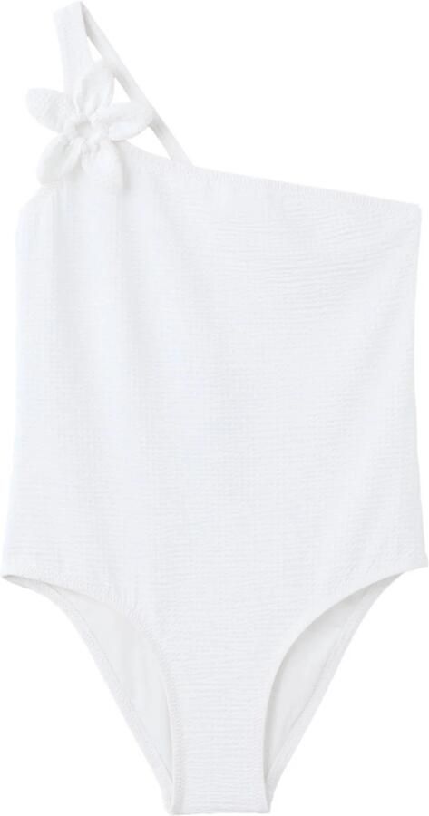 Mango Kids one shoulder badpak wit
