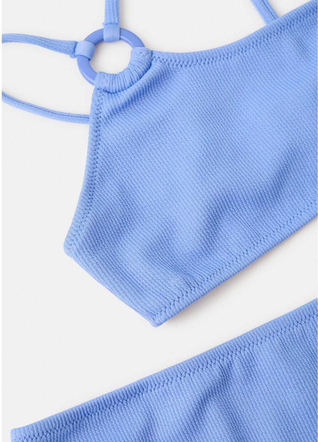 Mango Kids one shoulder bikini blauw - Foto 2