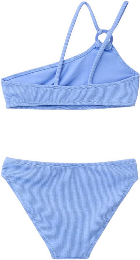 Mango Kids one shoulder bikini blauw - Foto 3