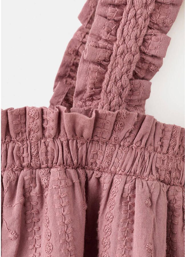 Mango Kids one shoulder jurk roze - Foto 2