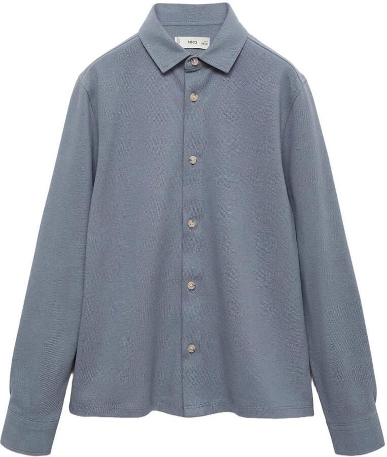 Mango Kids overhemd blauw - Foto 1