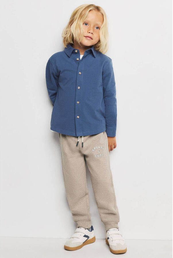 Mango Kids overhemd blauw - Foto 3