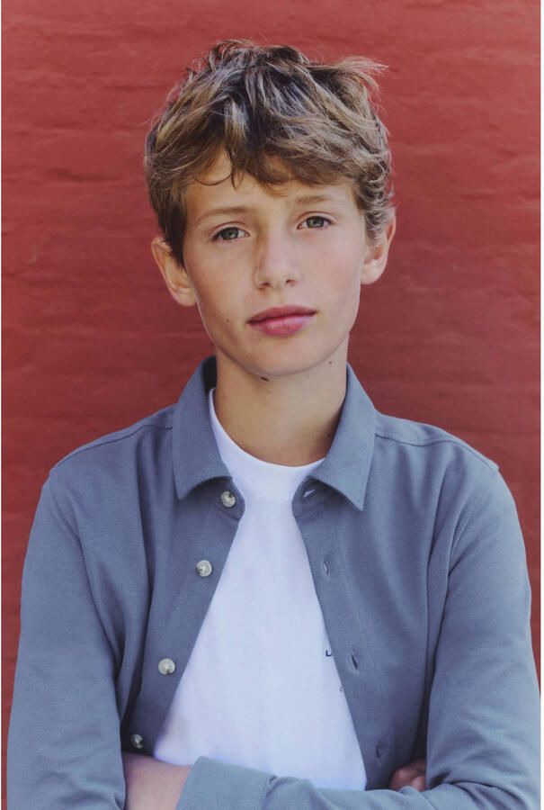 Mango Kids overhemd blauw - Foto 2
