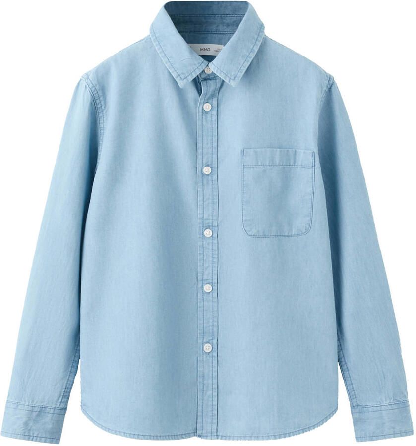 Mango Kids overhemd lichtblauw