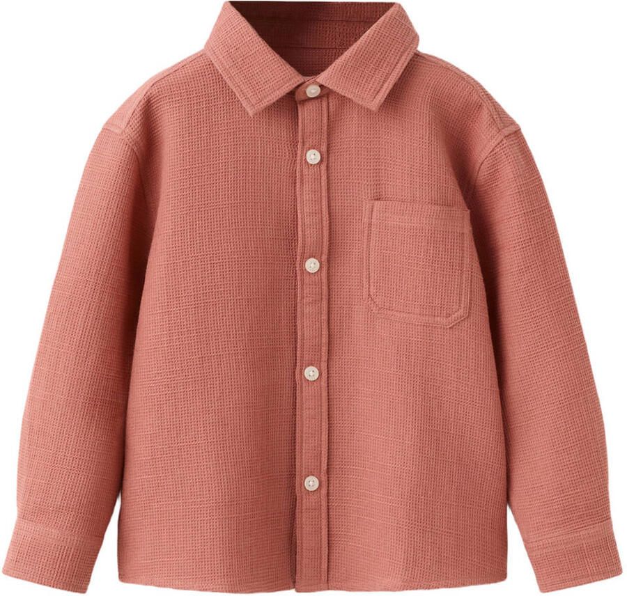 Mango Kids overhemd roodbruin