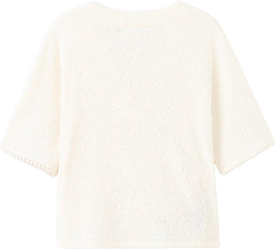 Mango Kids overslagtop beige gebreid - Foto 2