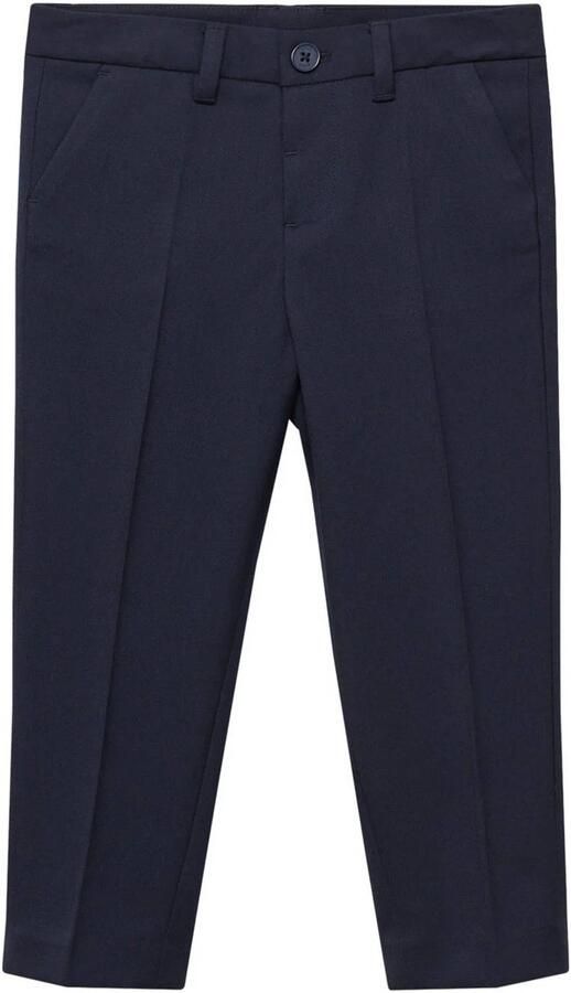 Mango Kids pantalon donkerblauw