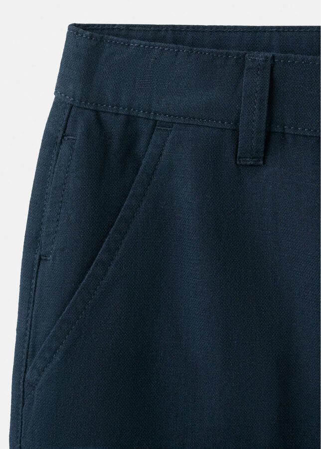 Mango Kids pantalon donkerblauw - Foto 2