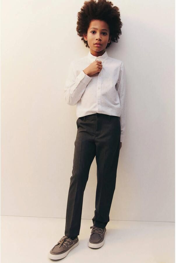 Mango Kids pantalon grijs