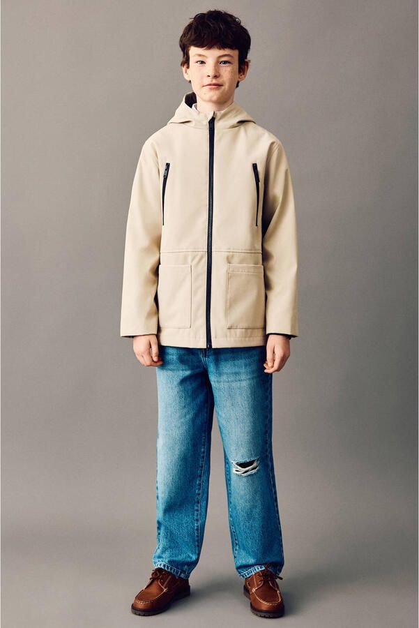 Mango Kids parka ecru