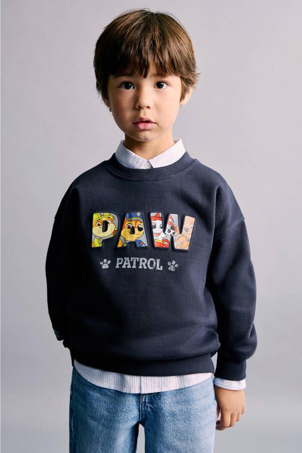 Mango Kids Paw Patrol sweater donkerblauw