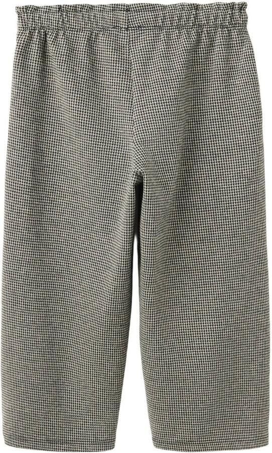 Mango Kids pied-de-poule casual broek bruin ecru Meisjes Polyester Pied de Poule - Foto 3