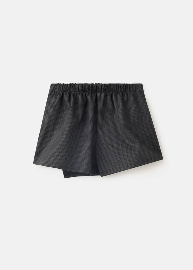 Mango Kids pied-de-poule skort antraciet Rok Grijs Meisjes Polyester - Foto 3