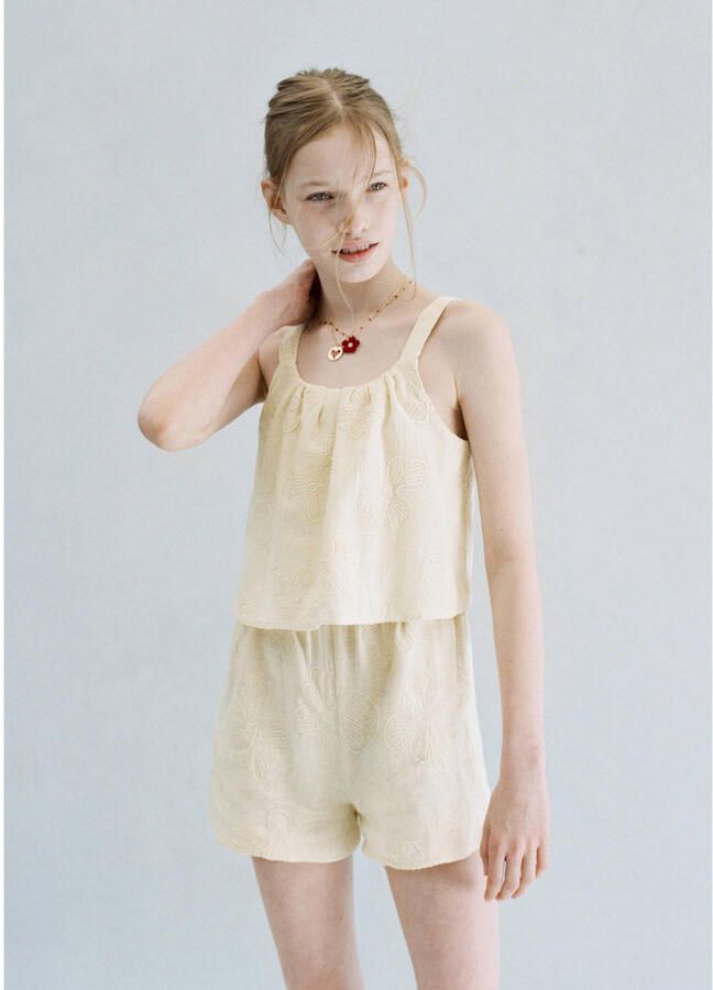 Mango Kids playsuit beige