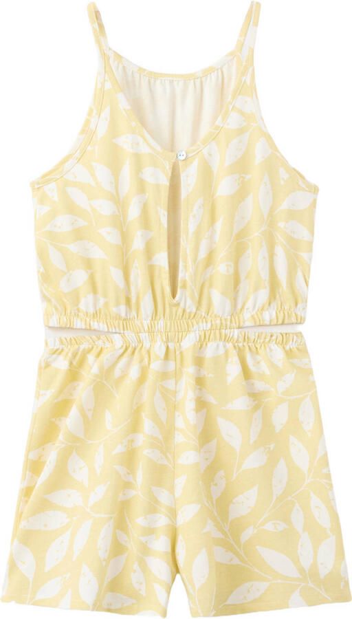 Mango Kids playsuit geel - Foto 3