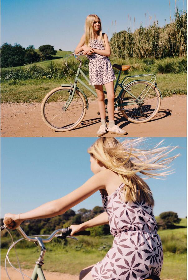 Mango Kids playsuit lichtroze - Foto 3