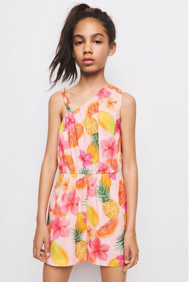 Mango Kids playsuit roze