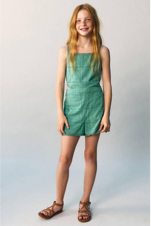 Mango Kids playsuit turquoise